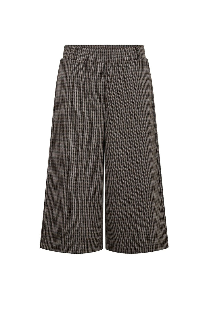 Pantalon Hekla écourté à jambe large et motif à carreaux