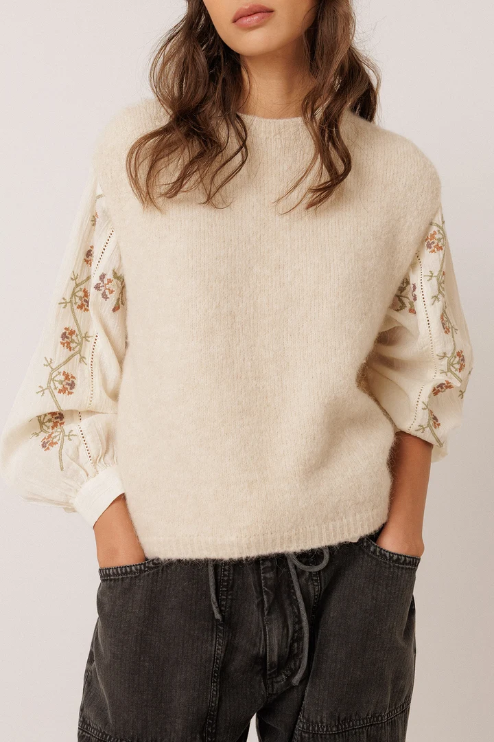 Veste sans manches en tricot