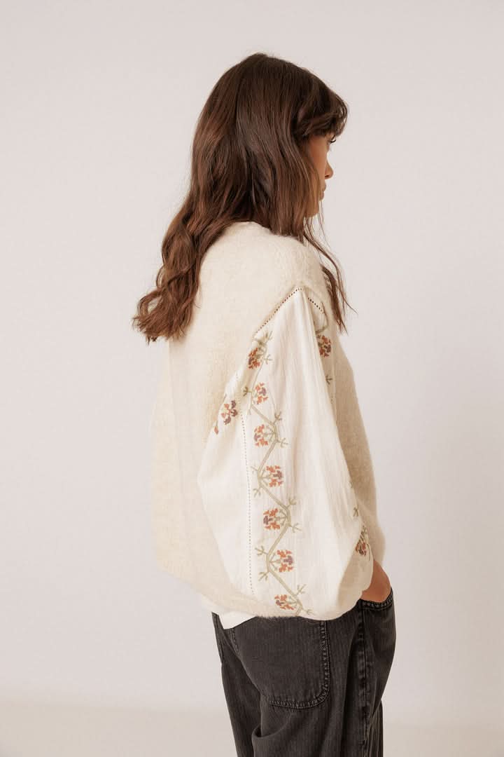Veste sans manches en tricot