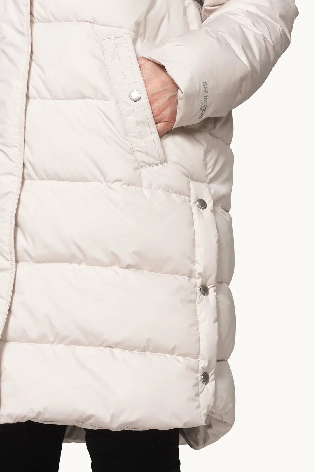Manteau d’hiver matelassé long à capuchon pour femme Ilse Jacobsen