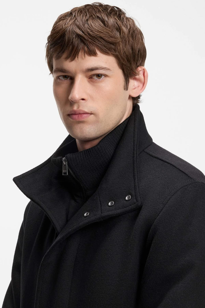 Manteau habillé à col montant pour homme Hugo Boss