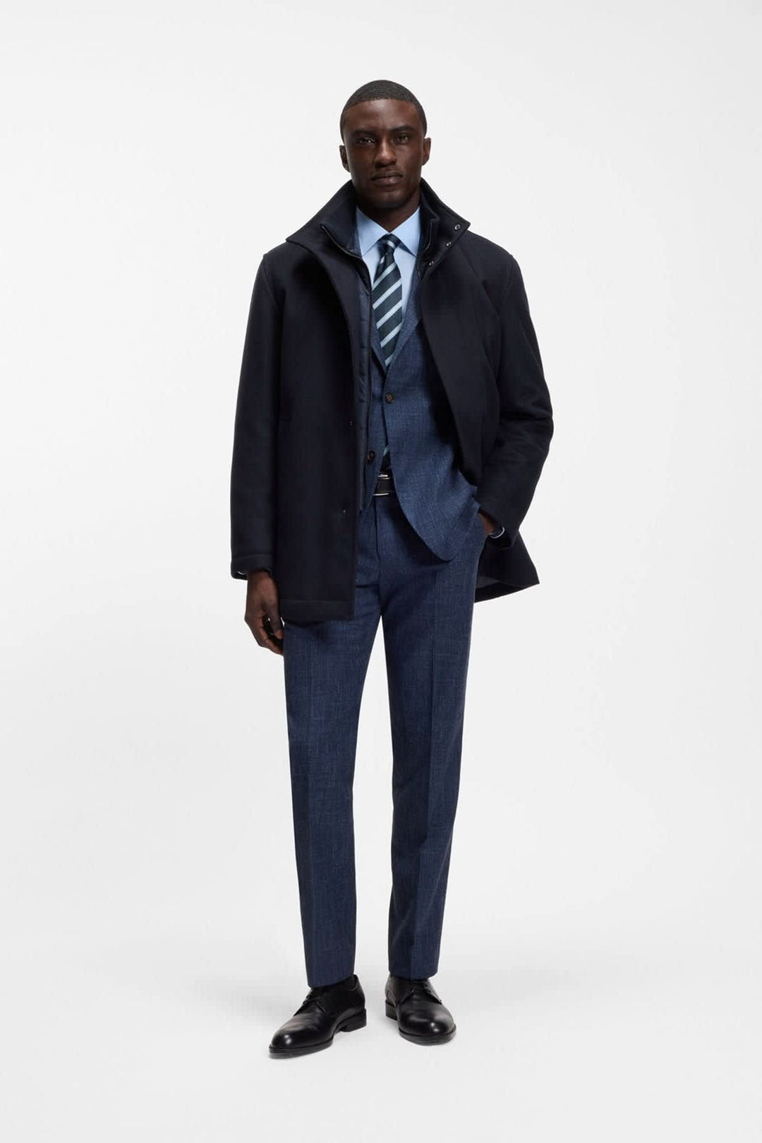 Manteau habillé à col montant pour homme Hugo Boss