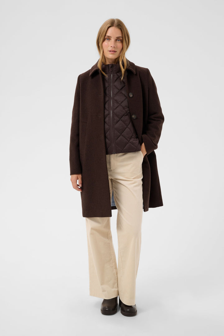 Kamillas long wool-blend coat for women by Part Two