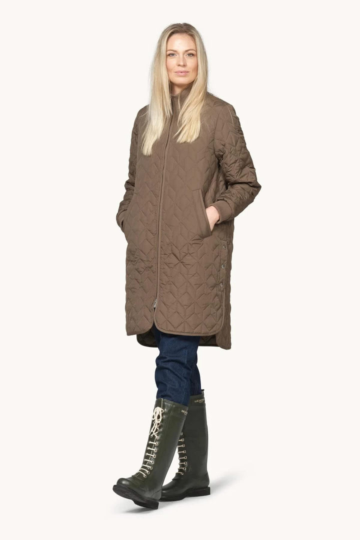 Manteau long matelassé pour femme Ilse Jacobsen