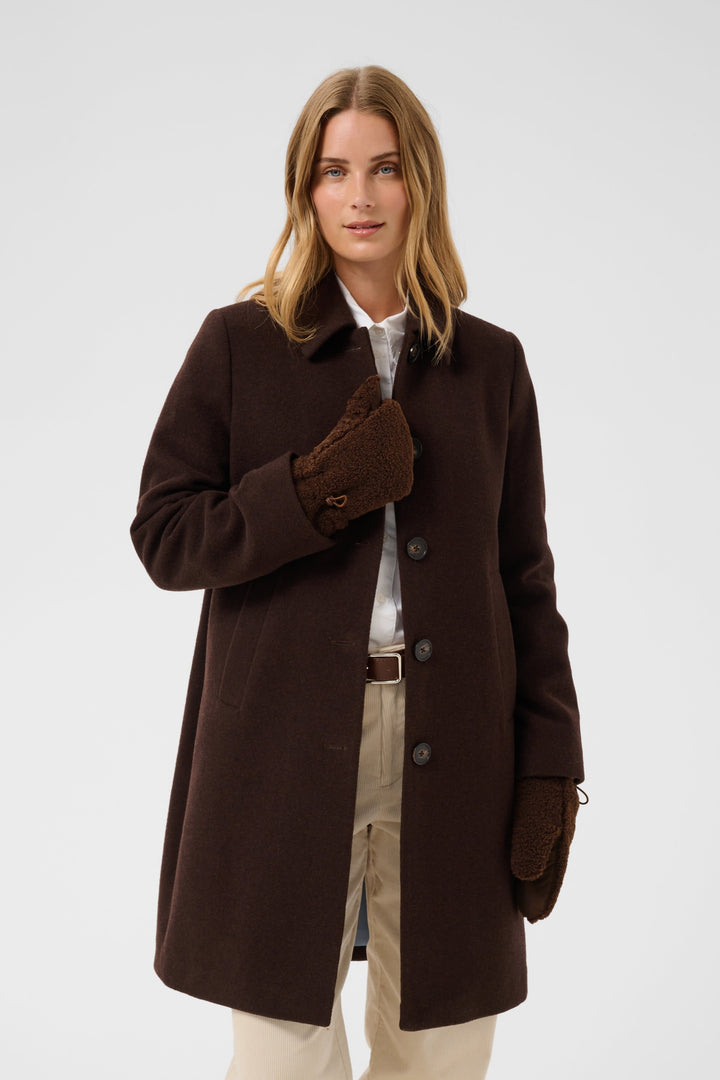 Part Two Saisa sherpa mittens for women
