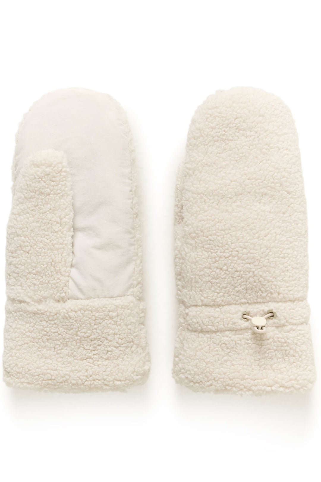 Part Two Saisa sherpa mittens for women