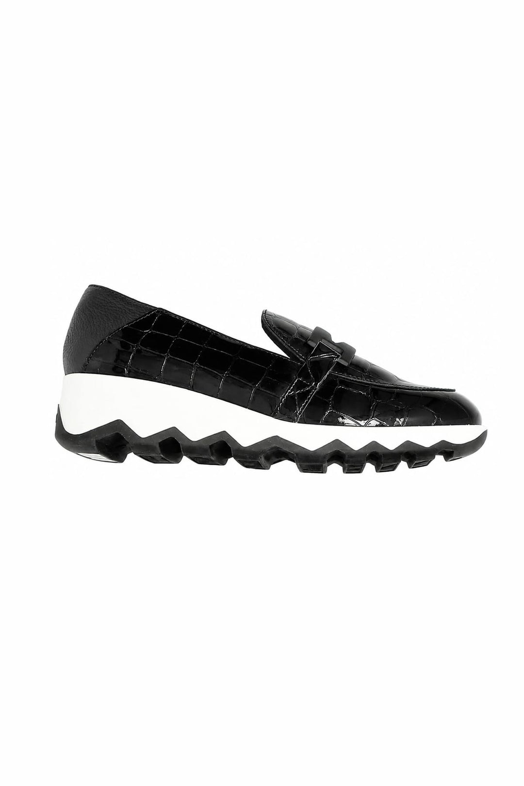 Mocassins en cuir verni à semelle plateforme pour femme Wonder