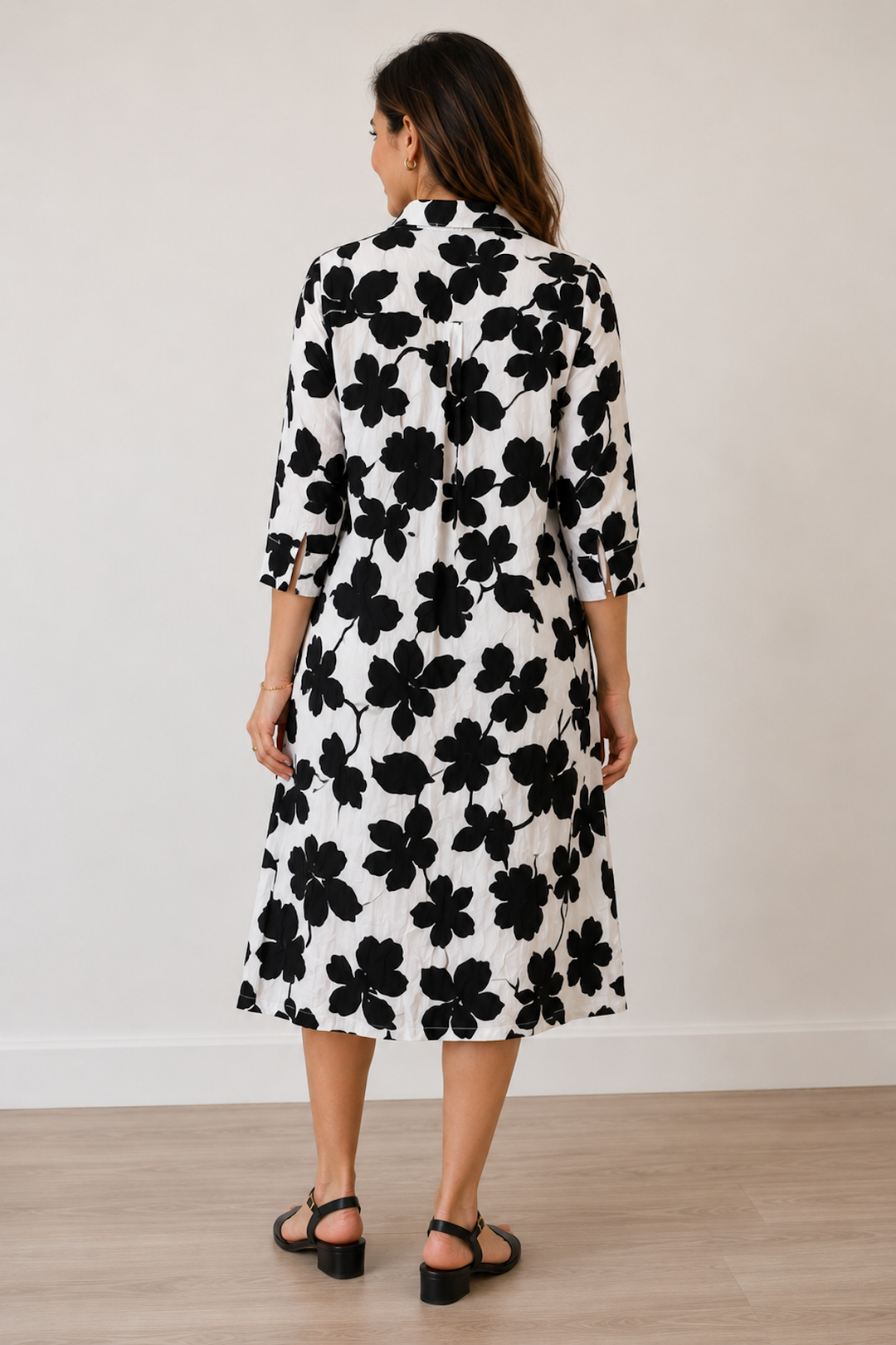 Robe chemise imprimée florale