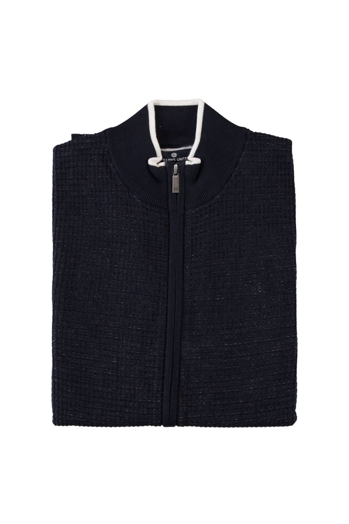 Cardigan zippé à texture structurée