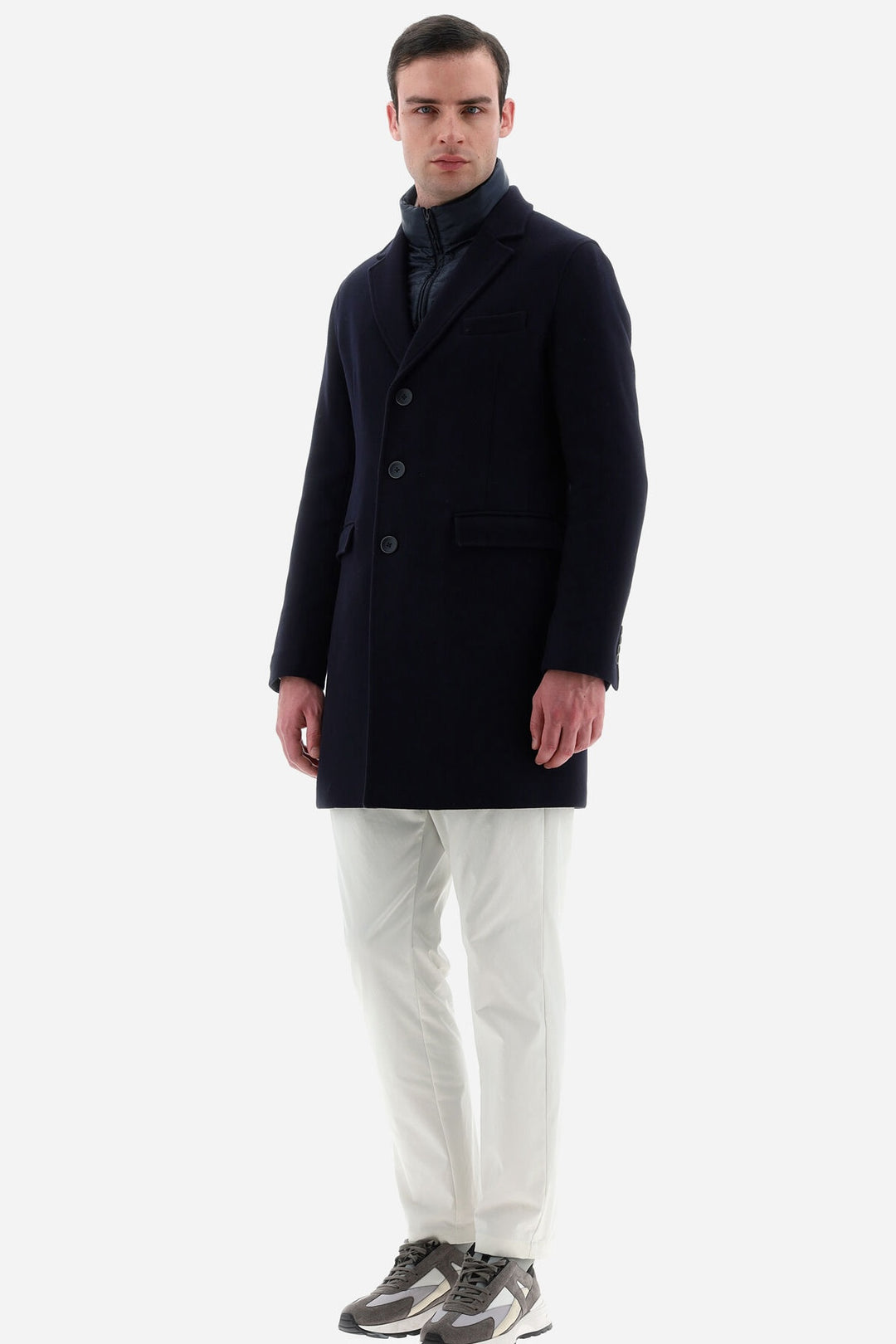 Manteau en laine Diagonal