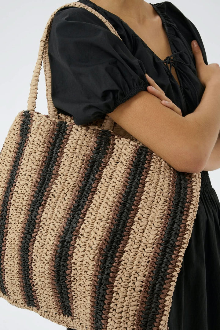 Vue de face sac fourre-tout crocheté Giorgia pour femme par Part Two - Valérie Simon