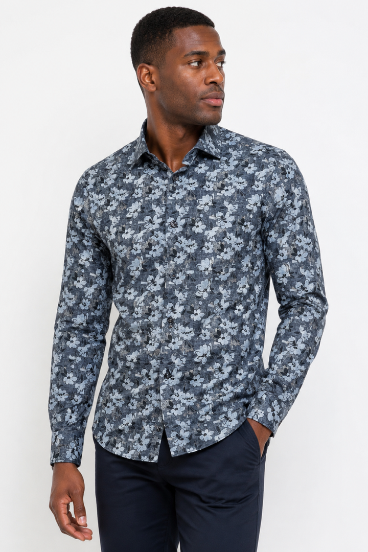 Chemise sport imprimée florale