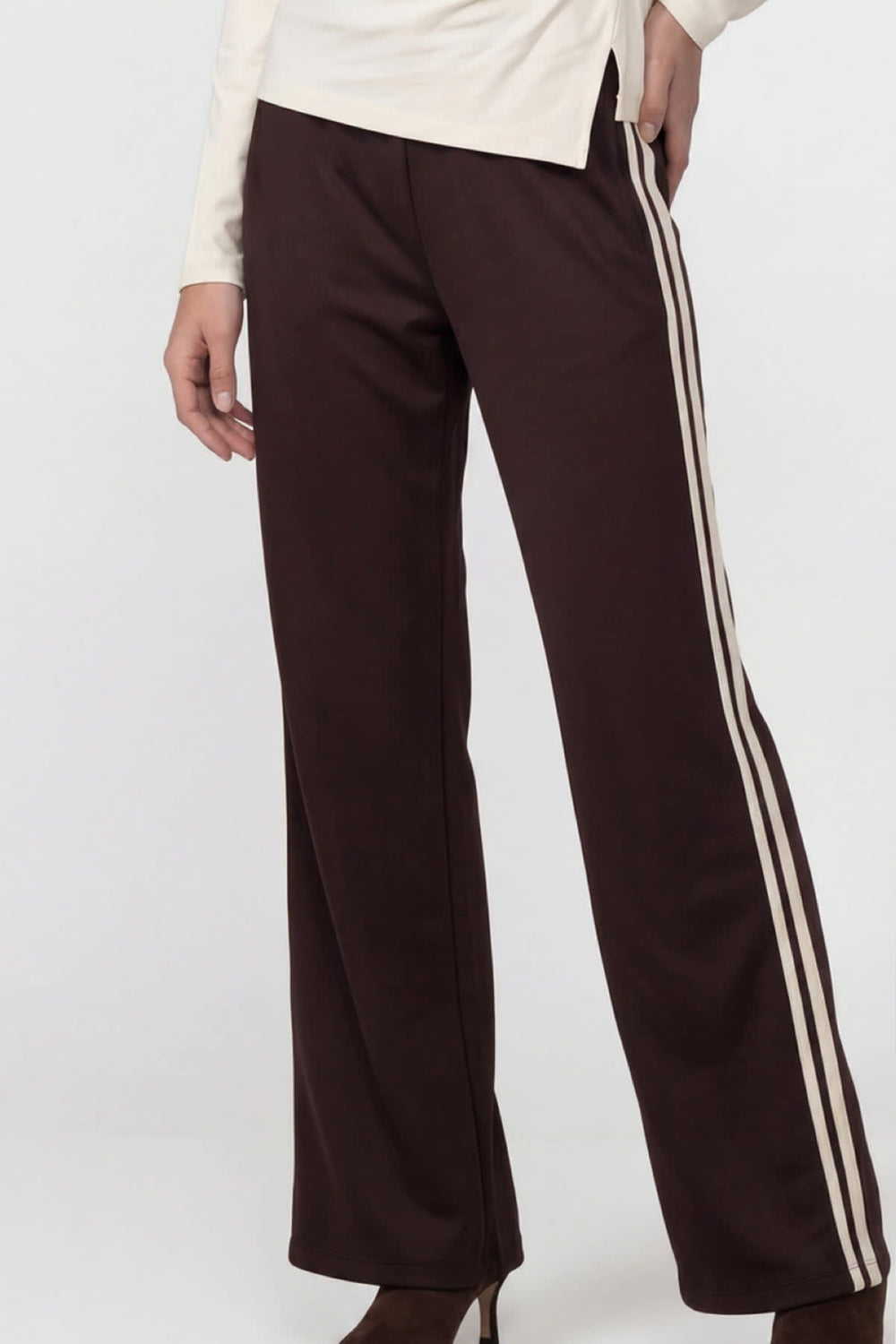Women's Monari wide-leg jogger trousers with side stripes