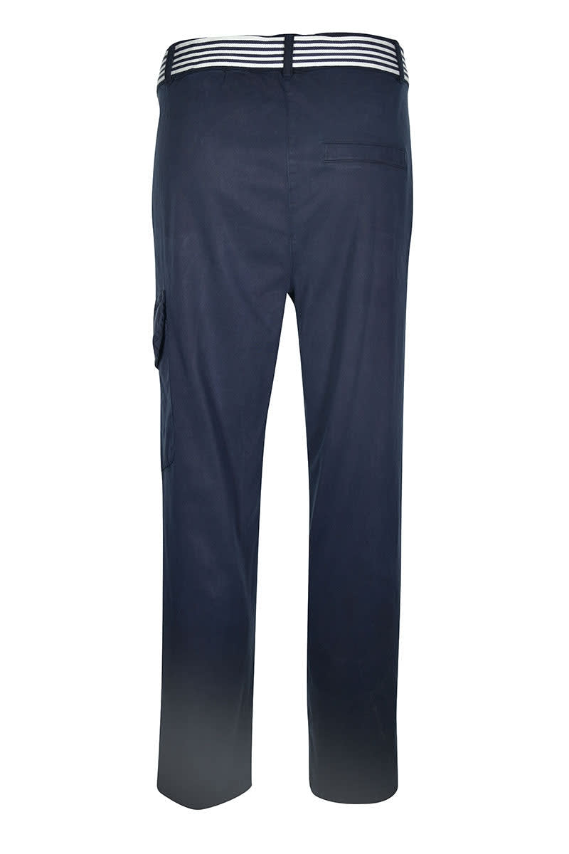 Laura Chino Pants with Striped Belt—Front View—for Women by Kennys