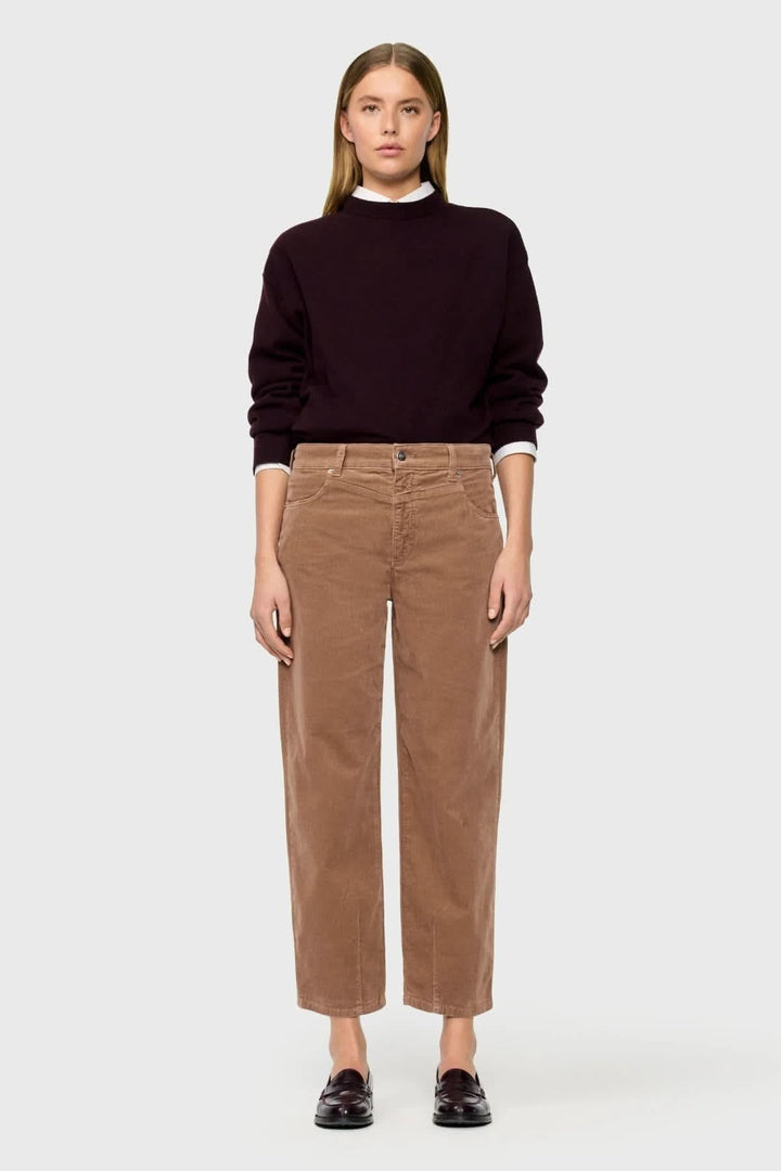 Women’s corduroy pants front view Mac Jeans