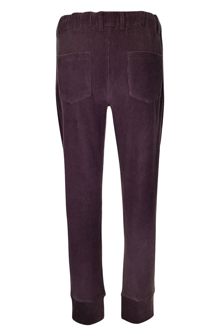 Pantalon en velours côtelé à taille ajustable vue de face pour femme kennys