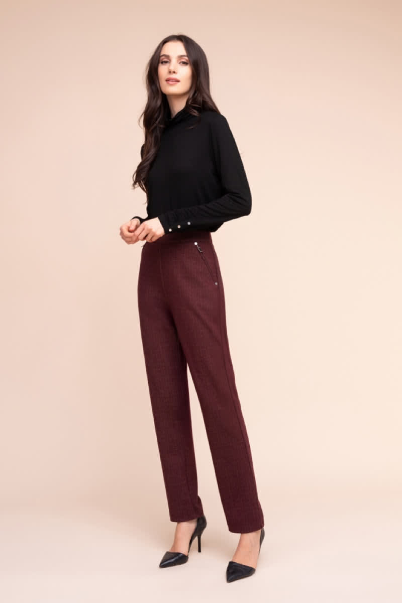 Pantalon habillé à jambe droite pour femme Alison Sheri