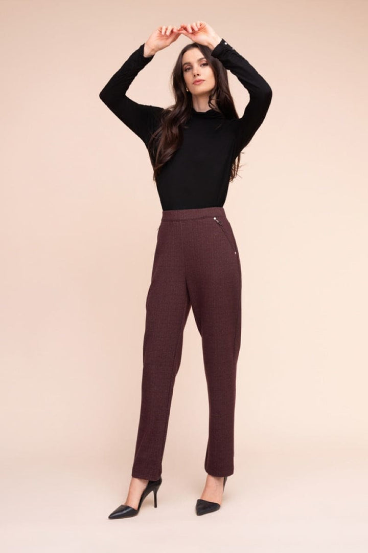 Pantalon habillé à jambe droite pour femme Alison Sheri