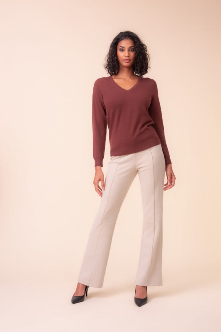 Pantalon habillé à jambe évasée pour femme Alison Sheri