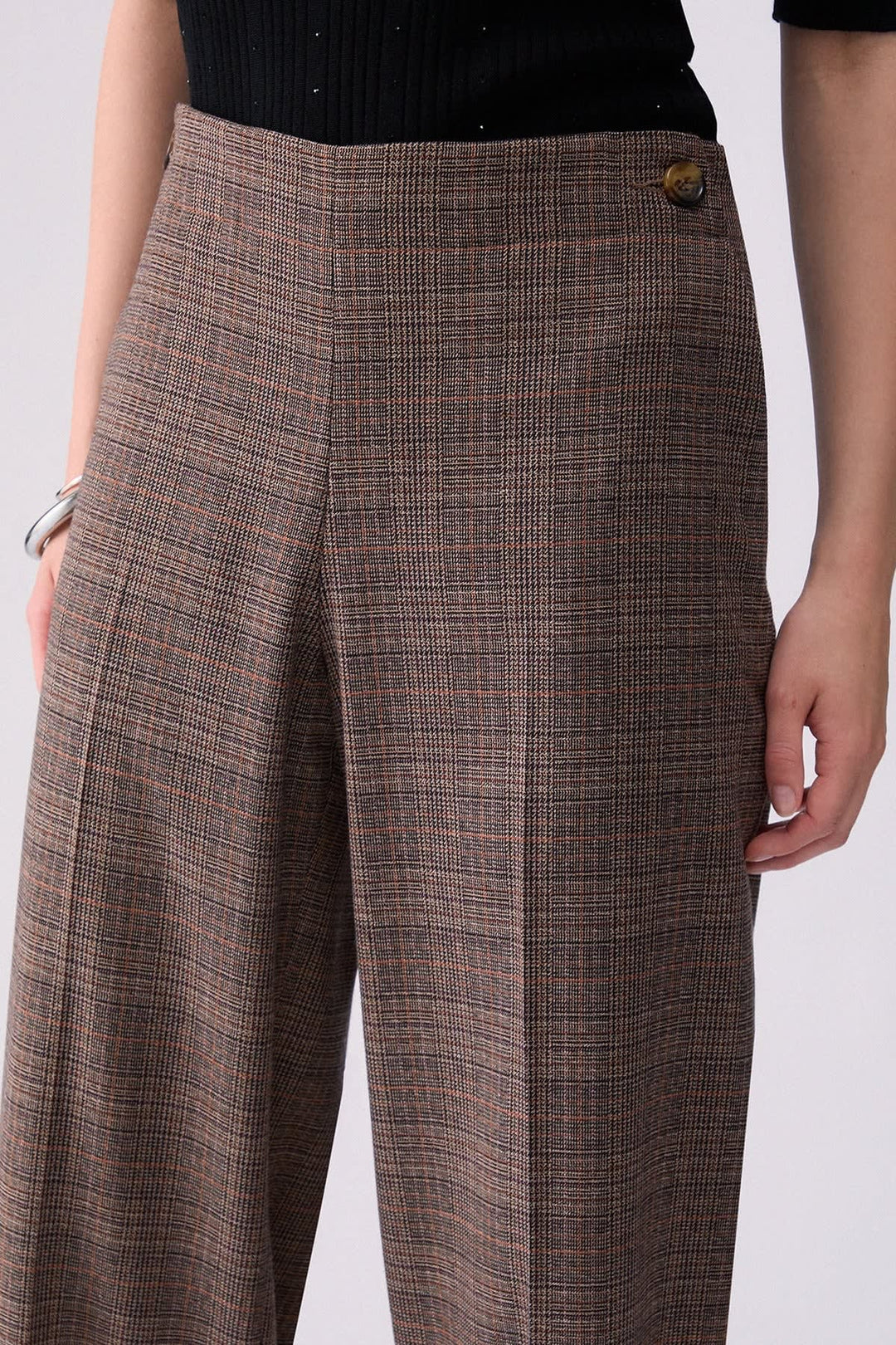 Pantalon habillé à jambe large pour femme liujo