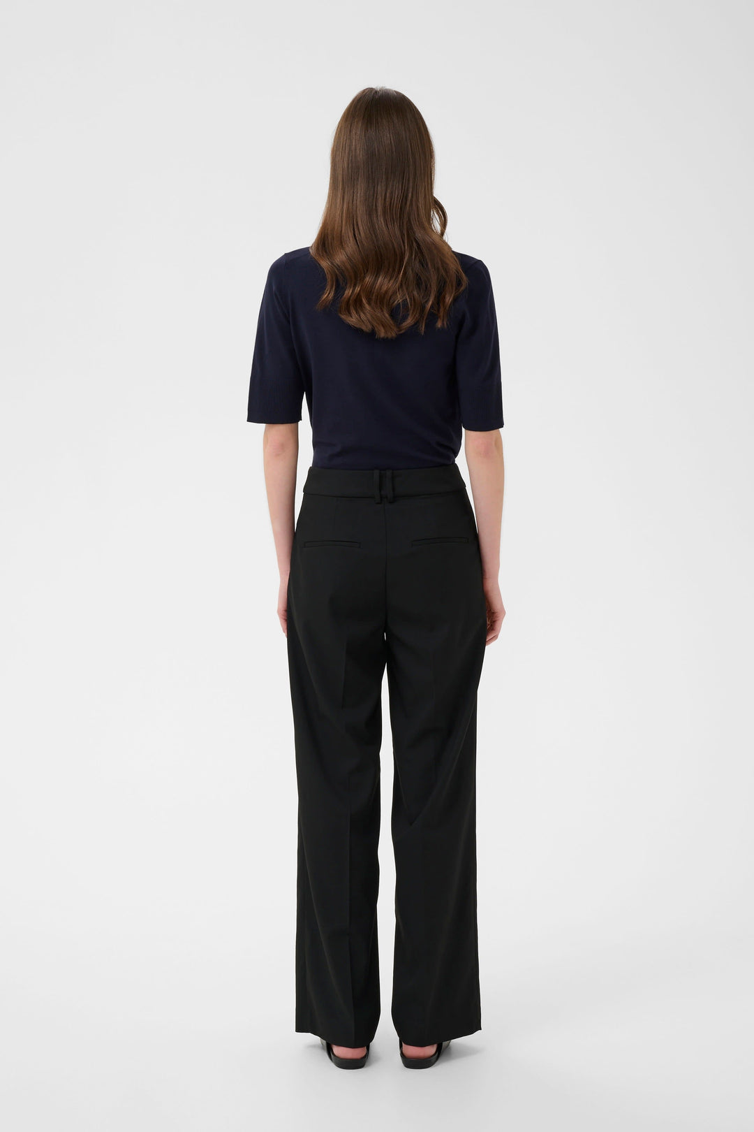 Pantalon habillé Cadie à jambe large vue de face pour femme Inwear
