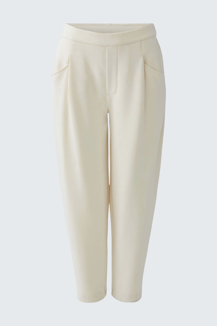 Vue de détail pantalon jogging chic noir avec poches zippées Oui pour femme - Valérie Simon