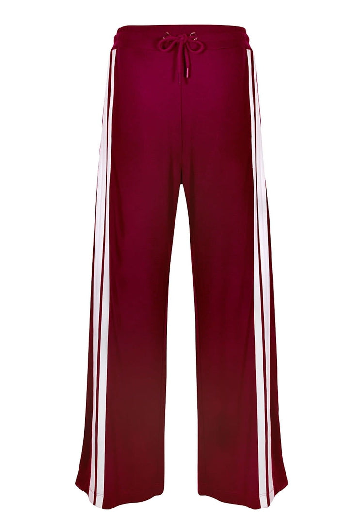 Lena wide-leg joggers with side stripes (front view) for women by Kennys