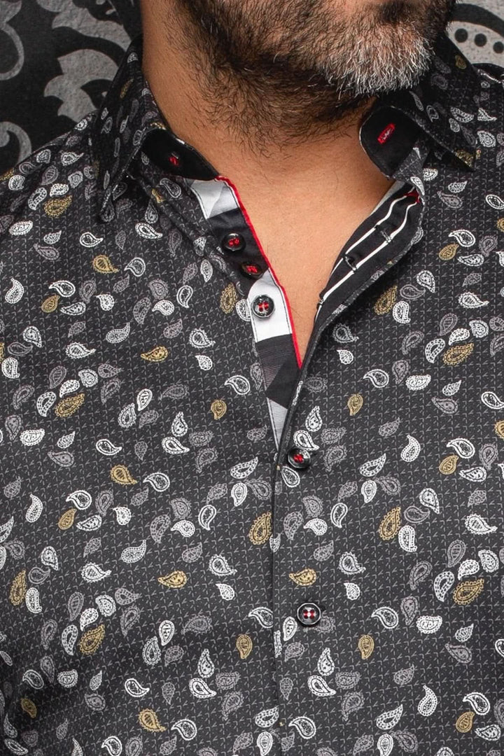 Chemise sport à imprimé cachemire moderne