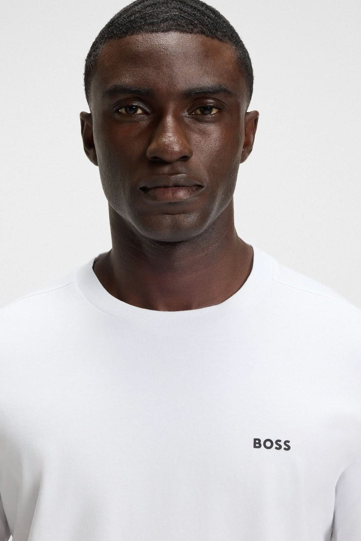 T-shirt en coton extensible avec logo