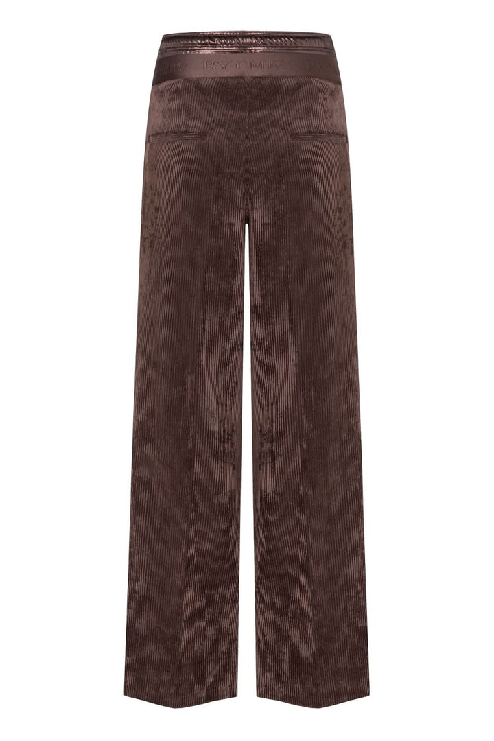 Pantalon en velours côtelé à taille élastique