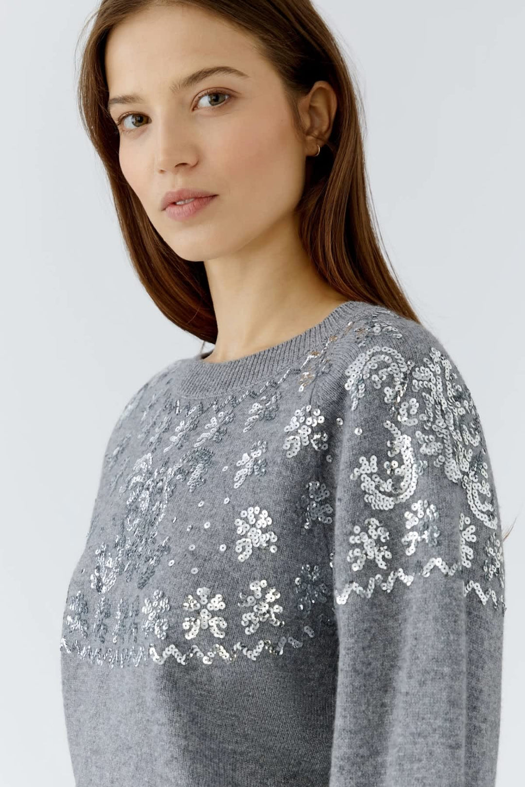 Pull à sequins pour femme Oui
