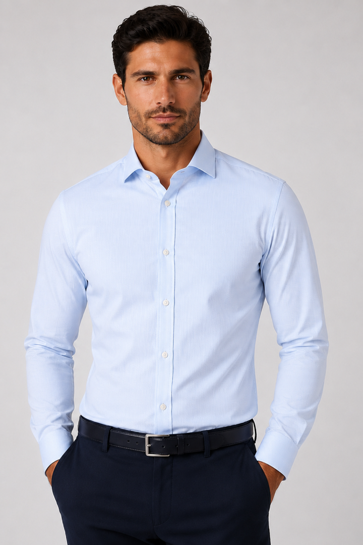 Chemise habillée texturée