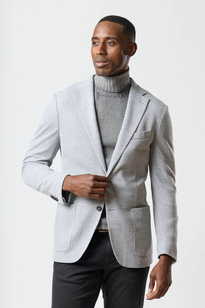 Veston jersey non-structuré à deux boutons