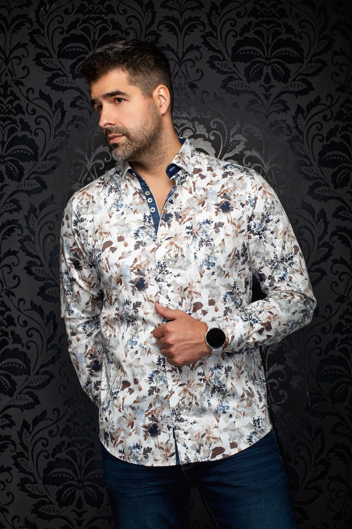 Chemise sport à motif floral Donovan