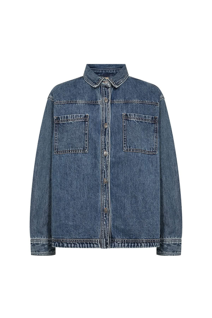 Veste Heda en jean à poches plaquées
