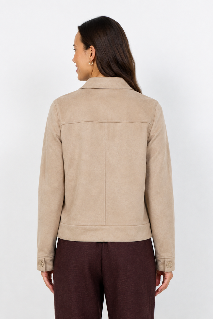Veste Hudda effet suède à poches plaquées