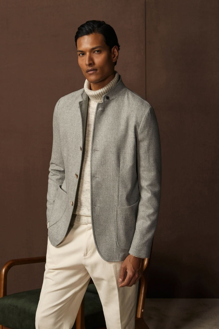 Chandail à col roulé en laine vierge