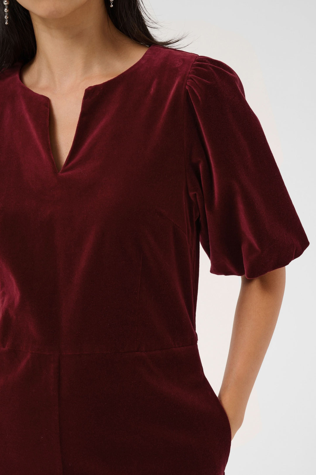 Robe Daiva en velours pour femme Part Two