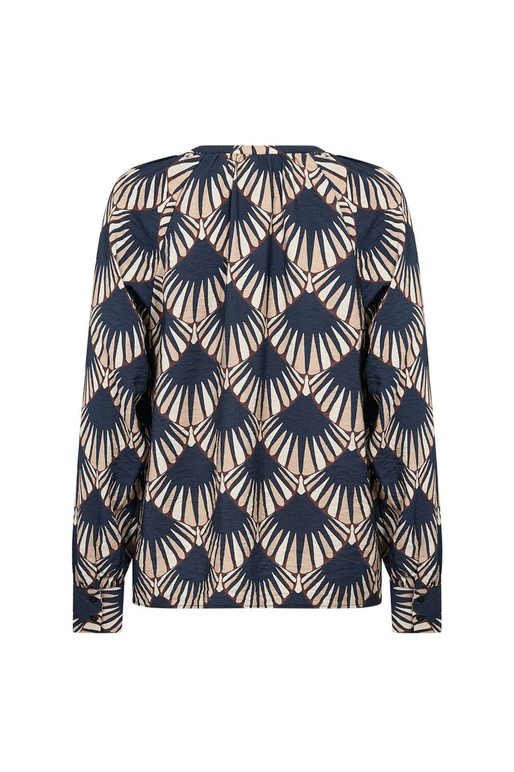 Blouse Halin fluide à imprimé graphique