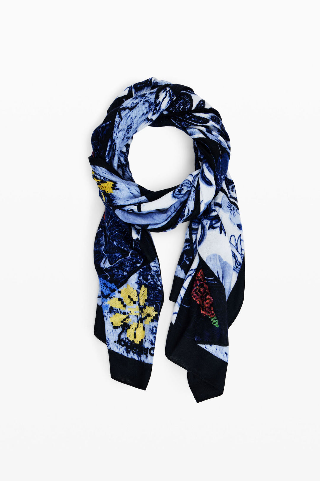 Foulard avec formes géométriques