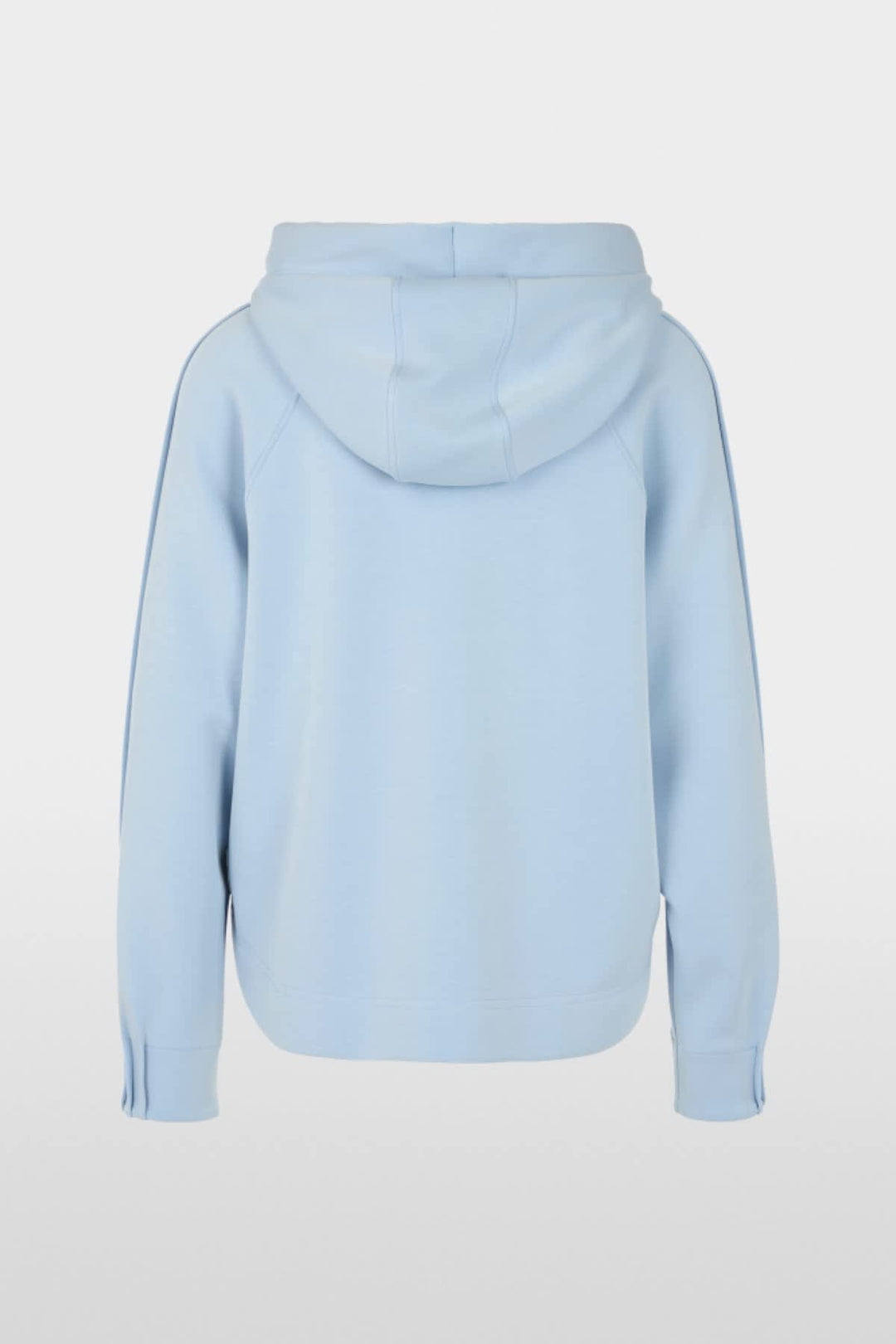 Vue de face sweat à capuche Marc Cain pour femme gris avec logo imprimé sur la poitrine - Valérie Simon