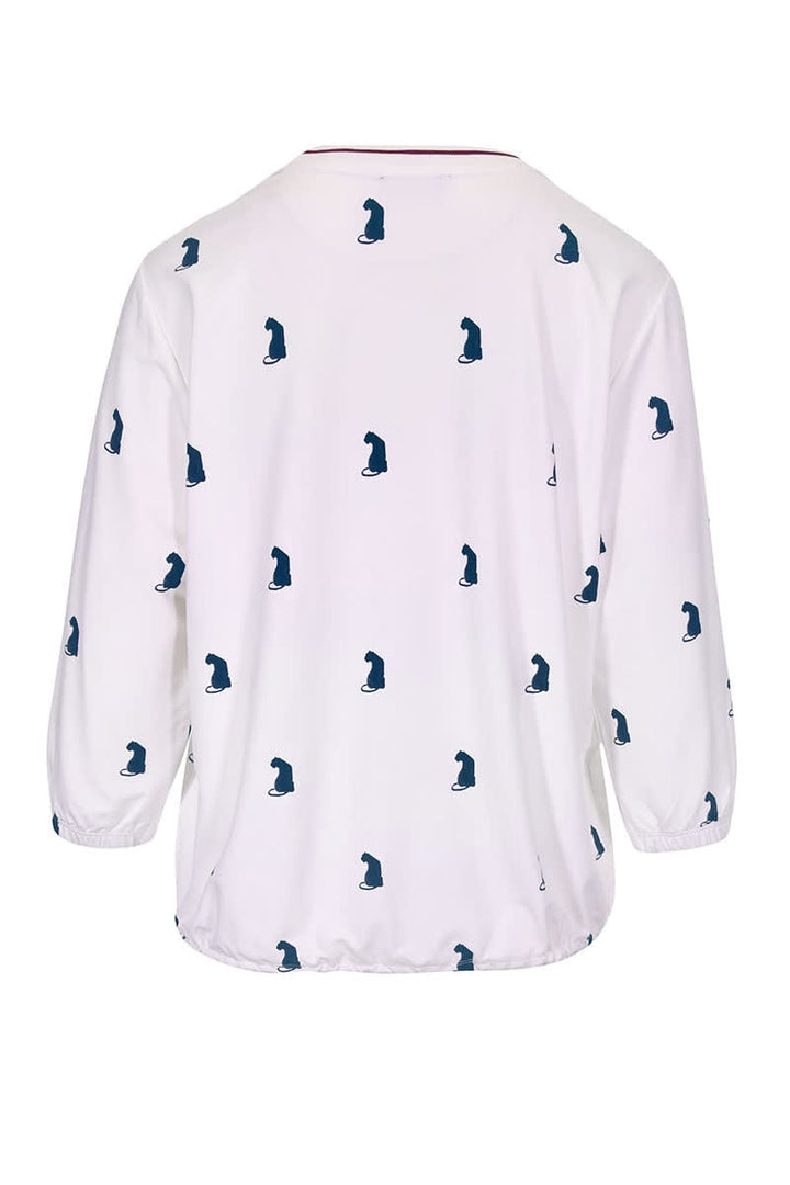 T-shirt à imprimé chats pour femme kennys