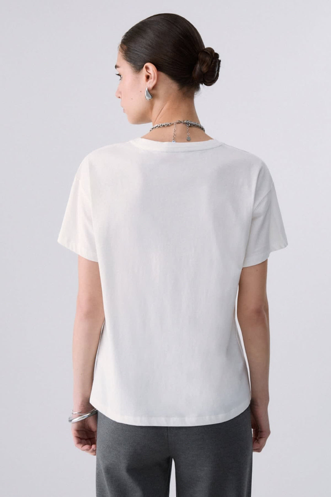 T-shirt à imprimé raton laveur vue de face pour femme liujo