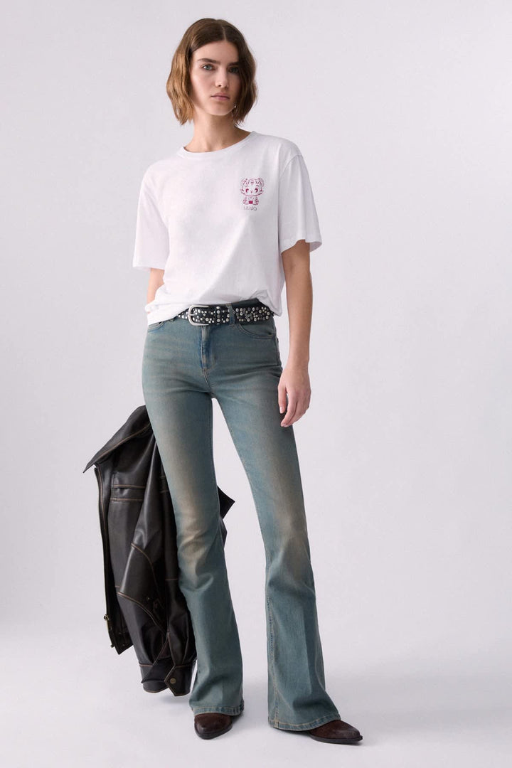 T-shirt à motif tigre pour femme liujo