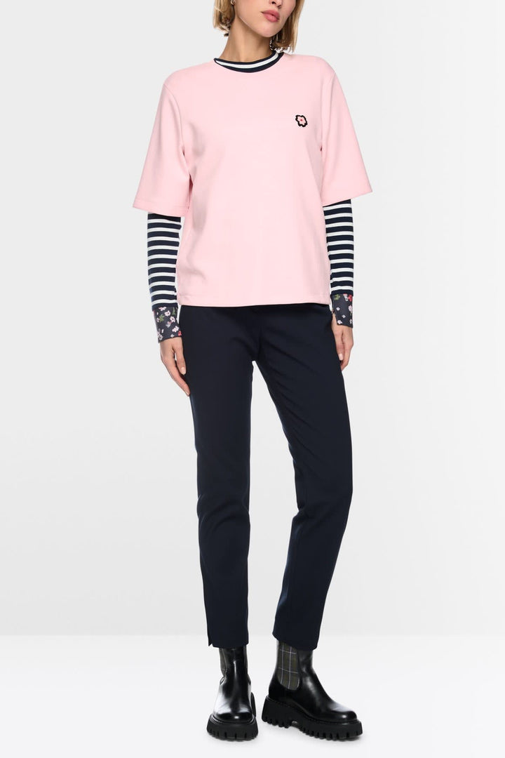 T-shirt ample à patch floral pour femme Marc Cain
