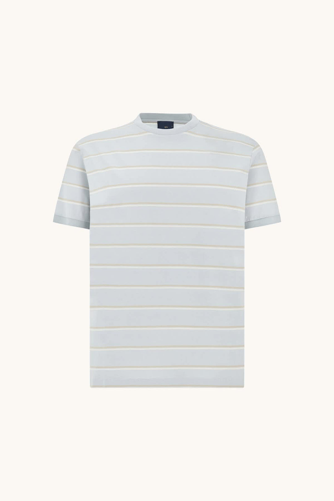 Vue de face T-shirt rayé Paul and Shark pour homme bleu, manches courtes - Valérie Simon