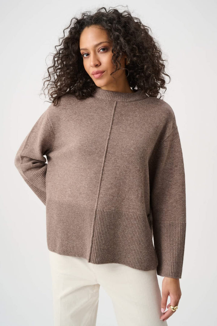 Vue de dos tricot ample boutons au dos Joseph Ribkoff noir - Valérie Simon