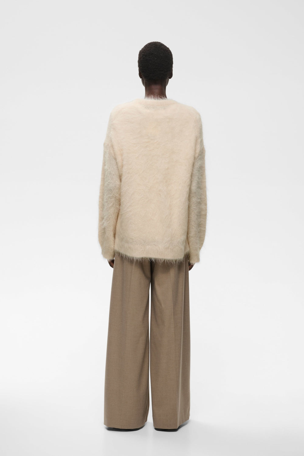 Women's Pello fuzzy crew-neck knit, front view Inwear