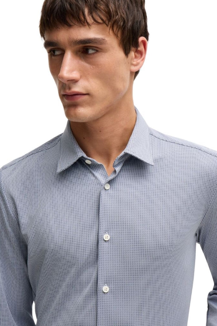 Chemise extensible avec micro-imprimé