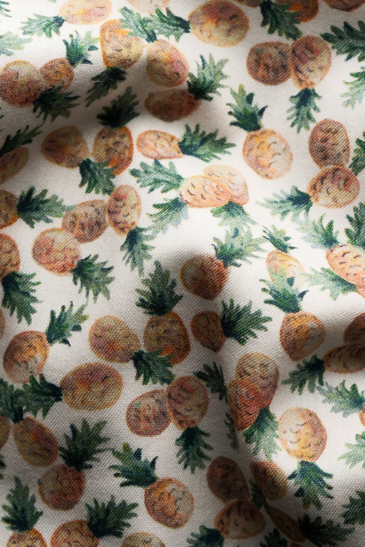 Chemise coton et TENCEL imprimé ananas